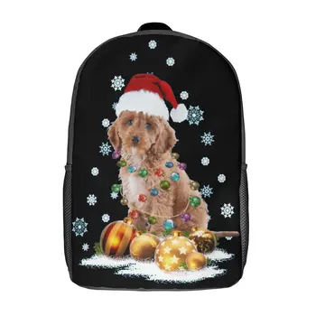 Božićni doggy style svjetla COCKAPOO, Božićni ruksak za pse, 17 cm, starinski sportski slika, strme, siguran, udoban za bebe