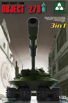 TAKOM 2001 1/35 sovjetski teški tenk OBJEGT 279 3IN 1 set plastičnih modela