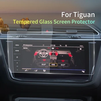 Auto naljepnice zaslon Zaštitnik za vozila VW Tiguan 2023 Zaštitni sloj od kaljenog stakla Zaslon Navigacija Auto dodatna Oprema za interijer