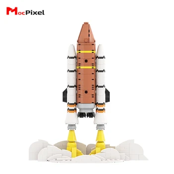 Space Shuttle Model Mini Blokovi MOC Raketa Svemirski Avion Prikupiti Cigle Construction Set Za Dječaka Razvija Igračku Dječji Dar