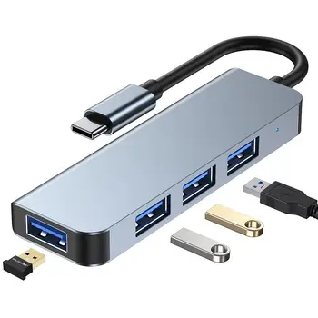 USB C hub Type C, kompatibilan sa HDMI, USB 3.0 adapter 4 u 1, ležište Type C za MacBook Pro Air, USB C pojas