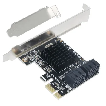 Marvell 88SE9215 Kartica pci-e za to SATA Adapter PCI-E karticu PCI Express za SATA3.0 Kartica za proširenje 4 porta SATA III 6G za SSD HDD IPFS Mining