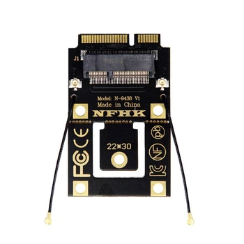 M. 2 NGFF na Mini PCI-E (PCIe + USB Adapter za M. 2 Wifi Bluetooth Bežične Wlan kartice za AX200 9260 8265 8260 za laptop