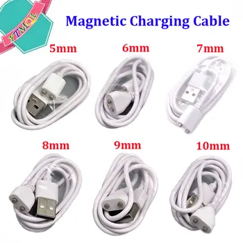 Magnetni Kabel za Punjenje u automobilu 2pin provrt od središta do središta 5 mm 6/7/8/9/10 mm Magnet Suctio USB Punjač za kozmetički alat Smart device