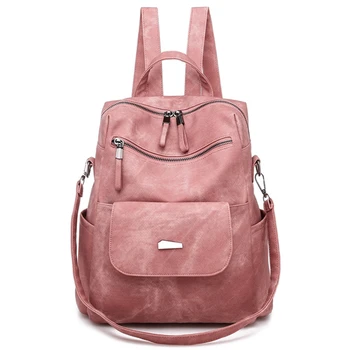 Kožni ruksak, ženska torba na rame, starinski ruksak, putne torbe za školu, mlade djevojke, ruksak za žene