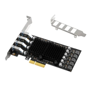 SSU PCIE USB Kartica 4-Port USB Množitelj Hub PCI E 4X Express USB 3,2 Gen2 10G USB3.2 GEN 2 Kartica za Proširenje ASM3142 Čip Za PC