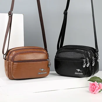 Ženska torba, višeslojne torba-instant messenger srednje dobi, luksuzne marke torbe, slatka strani novčanik