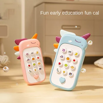 Simulira telefon za djecu, dječji glazbeni zvuk telefon, igračka telefon, igračke za spavanje, rano se razvija igračka za bebe s прорезывателем, darove za djecu