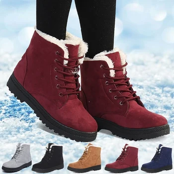 Ženske čizme 2021, zimski čizme za žene, zimske cipele, ženske zimske čizme, Botas Mujer, toplu od samta ženske cipele, velike dimenzije