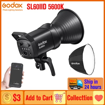 Godox SL60IID SL60 II SL60IIBi SL60II Bi SL60W COB Led Video signal sa Kontinuiranom Rasvjetom Nosač Bowens za Studijske Video zapisa