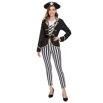 Halloween Purim College Ženski Karibi pirat kapetan Elizabeth Cosplay odijelo Karneval i Maskenbal Luksuzno маскарадное haljina охотницы