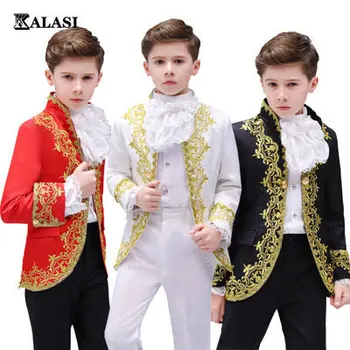Dječji kostim srednjovjekovnog dvora, maske, kostim kralja za dječake, smoking, карнавальный odijelo za косплея, rođendanski poklon za djecu