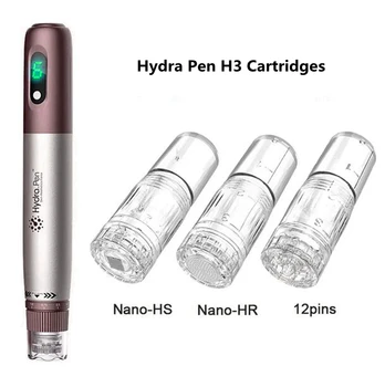 Spremnici s iglama Hydra Pen H3 12 kontaktima, stopice Nano-HR, Nano-HS za мезоигольной esencije, uvozni alat za njegu kože