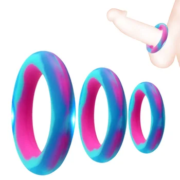 Šarene višekratnu upotrebu prsten za člana veličine S/M/L, prsten za penis, muška stanica čednosti, igračke za odgađanje ejakulacije muškaraca, prstenovi za penis