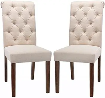 Set od 6 blagovaona stolice хохолками, blagovaona stolice Accent Parsons, okovan krpom, blagovaona stolice, stilski kuhinjske stolice sa Soli