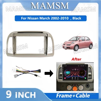 9 cm 2 Din radio okvir Adapter za Nissan March 2002-2010 auto Android player DVD audio ploča za Pričvršćenje Instalacija fascije okvir