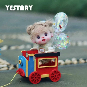 Pribor za lutke YESTARY BJD Mini-loptu za Ob11 1/12 1/6 Pribor za lutke Blythe Prozirne folije baloni minijaturne predmete i igračke