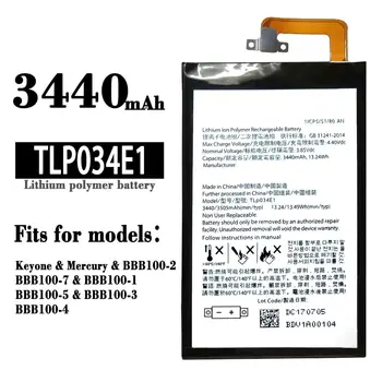 TLP034E1 100% Originalni Smjenski baterija za BlackBerry Keyone Mercury-2-7-1-5-3-4 Kvalitetan litijske baterije za mobilni telefon
