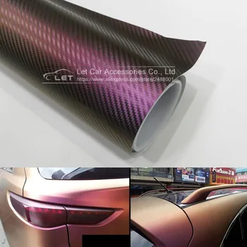 Auto-stil, 3D boji auto folije od karbonskih vlakana, naljepnice na telefone, vinil-kameleon