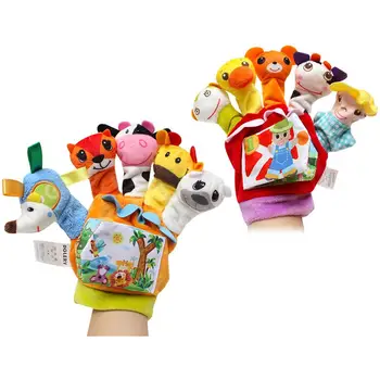 Set dječjih перчаточных lutke s crtani životinjama, lutka-ivica, ručna lutka za dječake i djevojčice, pokloni za rođendan