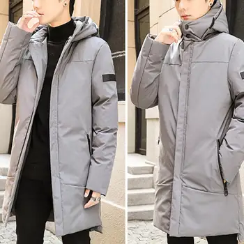Moderni zimski kaput, удерживающее toplinu, muški kaput srednje dužine, ветрозащитное svakodnevno zimski kaput s grijanjem