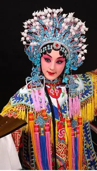 Peking Opera šlem Kostim Maskote Za nastup Na Pozornici Crown mlada Kraljica Karnevala Žene dame Noć vještica