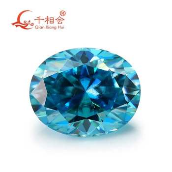 Ovalni oblik 1 karat-3 karat, veleprodaja, муассанит tirkizne, ограненный dijamant, dragi kamen za izradu nakita