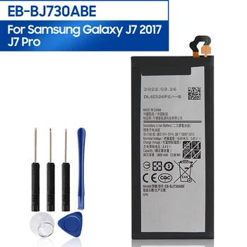 NOVA Smjenski Baterija Telefona EB-BJ730ABE Za Samsung Galaxy J7 Pro J730F J730DS J730FM J730GM J7 2017 Baterija 3600 mah