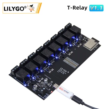 LILYGO® T-Relay 5V 8-Kanalni Relejni Modul ESP32 Bežični Naknada za razvoj WIFI i Bluetooth Sa Izolacijom od Оптрона Za Arduino