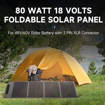 80 W 160 W Sklopivi Set Solarnih Panela Prijenosni 18 Modul Solarni Paneli Za Электровелосипеда Baterija Mobitela Power Bank Vanjsko Punjenje