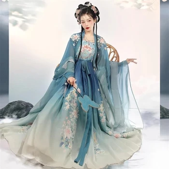 Hanfu prom haljina za žene древнекитайский kostim vile cosplay odijelo za dance party haljina haljina Hanfu plave setove ženske