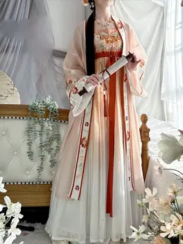 Vezeni ženske elemente Hanfu Hanfu, dnevni fantastična proljeće, novi древнекитайский odijelo, tradicionalni novost za posebne namjene