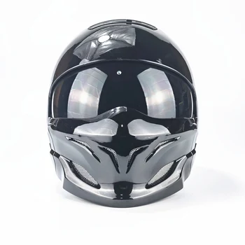 Običaj cijelo lice Samurai Scorpion Capacete za 3/4 jedinicu električnog bicikla Cascos pol lica moto kacige Vintage