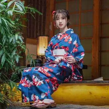 Japanski ženski ogrtač-kimono, elegantni kostim za fotografije na festivalu putovanja, japanska tradicionalna ženske haljine, kupaći ogrtač za косплея