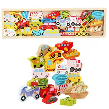 Dječja igračka-zagonetka igra koja se razvija igračka za predškolske nastave, igračke Montessori, штабелируемые drveni blokovi, osnovna dječija igračka za dom