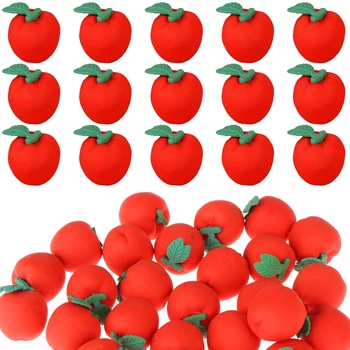 Crvena gumica u obliku jabuke, slatke voćne mini-bakropis, surround set dječje bojice-ластиков