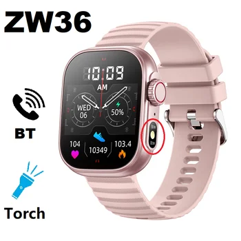 Pametni satovi ZW36 za muškarce, sportske, s velikim zaslonom, vodootporan, Bluetooth, ženski, fitness narukvica, digitalni ručni sat za Apple 8 Ultra 2023