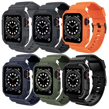 Kompatibilan sa veliko čvrstim sportski remen Smartwatch Apple Watch Case s remenom 45 mm 44 mm 41 mm 38 mm 40 mm 41 mm