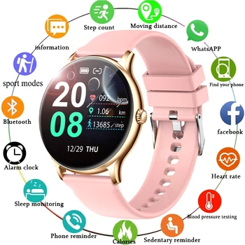 Pametni satovi LIGE za žene, Bluetooth-pozivanje, praćenje otkucaja srca, sportski sat s fitness tracker, vodootporni pametni sat IP67, gospodo sat