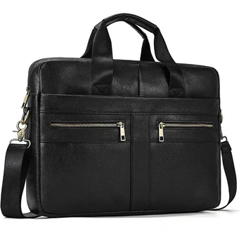 Torbica, torbe za liječnike, laptop, muške torbe od prave crne kože Newsbirds, računalni poslovni portfelj, višeslojne kožne torbe, muška torba za ured