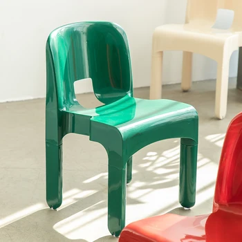 Srednjovjekovni potrošačke blagovaona stolice, skandinavski moderna stolica s jednostavnim leđa, plastična stolica za kavane