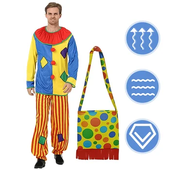 1 komplet, kostim klauna, клоунский odijelo, odijelo klauna za karneval u kući duhova