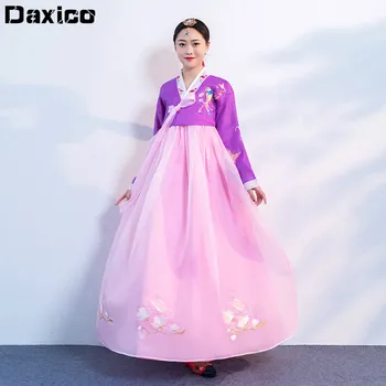 Tradicionalna haljina Ханбок s vezom, ženska pravoslavna придворная zamak vjenčanje odijevanje, korejske plesne haljine drevne princeza