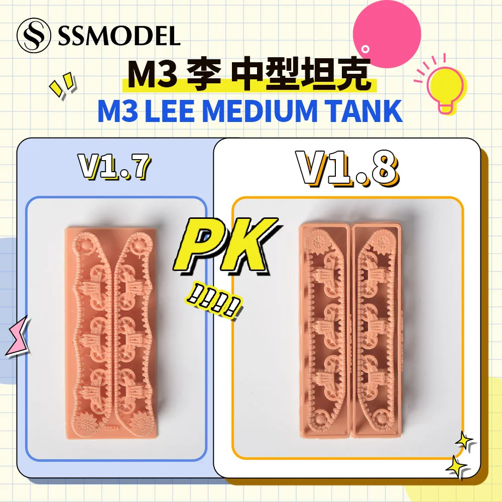 SSMODEL 72524 V1.8 1/72 kit modela od smole s 3D ispis US M3 Lee Medium Tank