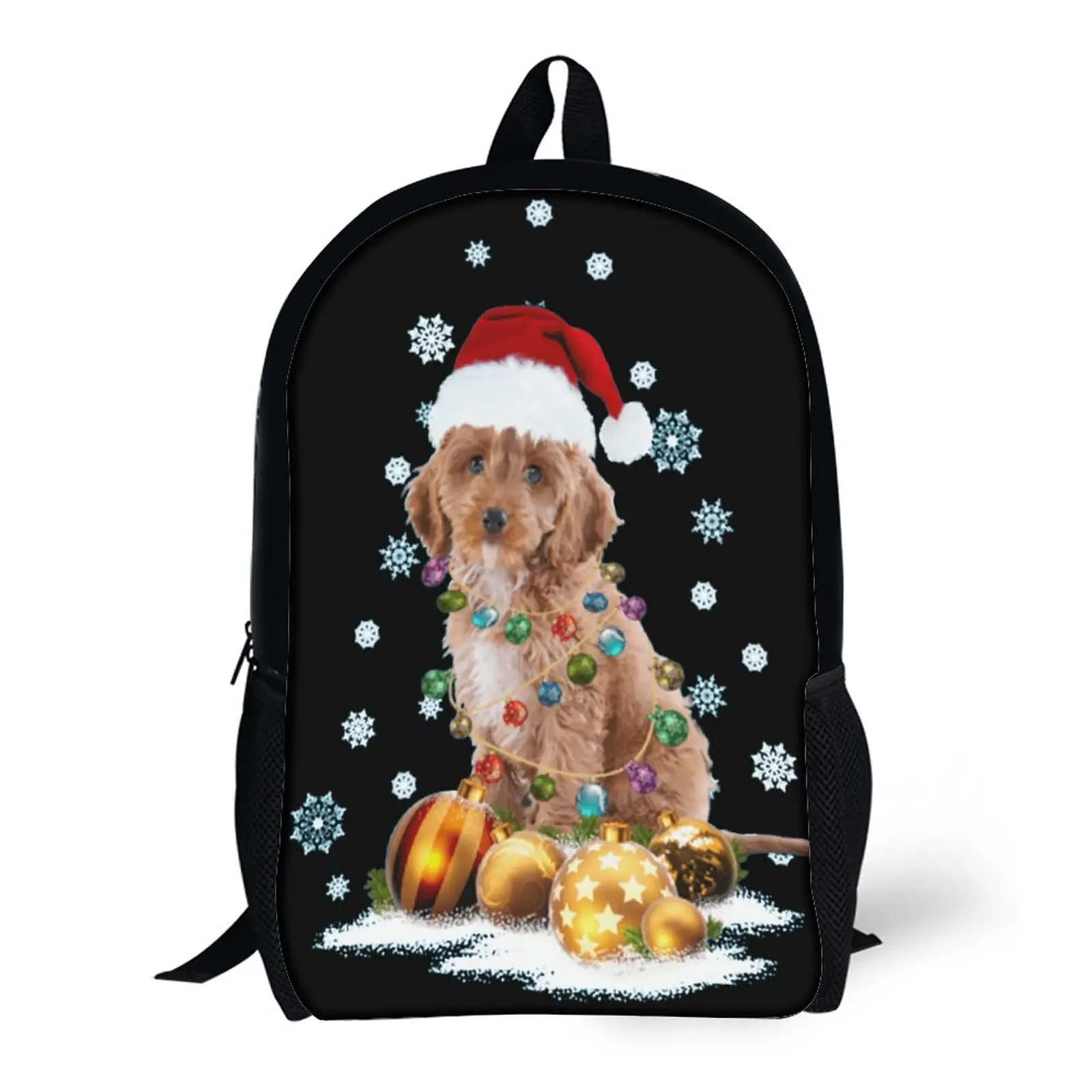 Božićni doggy style svjetla COCKAPOO, Božićni ruksak za pse, 17 cm, starinski sportski slika, strme, siguran, udoban za bebe