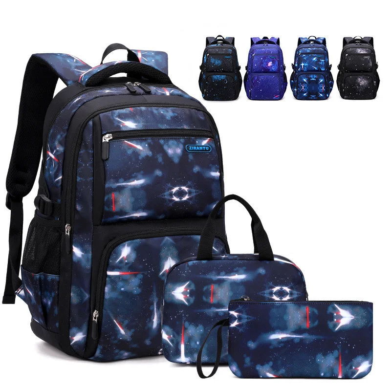 3 kom./compl. školske torbe za dječake vodootporni najlon ruksak adolescencija školski ruksak dječji ruksak torba za ланча torbe za olovke