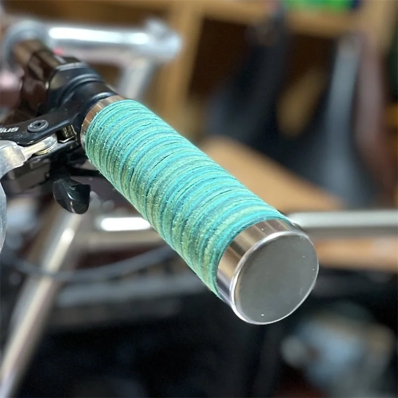 Biciklistička ručka od debele kože 70 mm 80 mm 90 mm 100 mm 110 mm 120 mm 130 mm ring ručka od bičevati za brompton MTB cestovni bicikl ručni rad