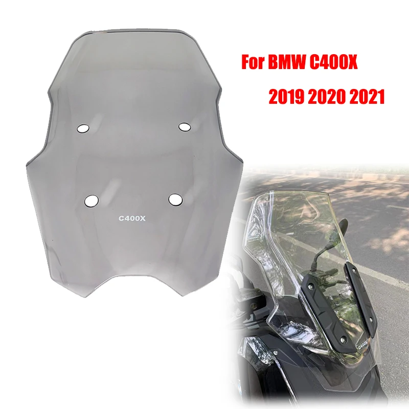 C400X vjetrobransko staklo za BMW C400 X C 400X 2019 2020 2021, ветрозащитный ekran na vjetrobranskom staklu motocikla, transparentni i dimi