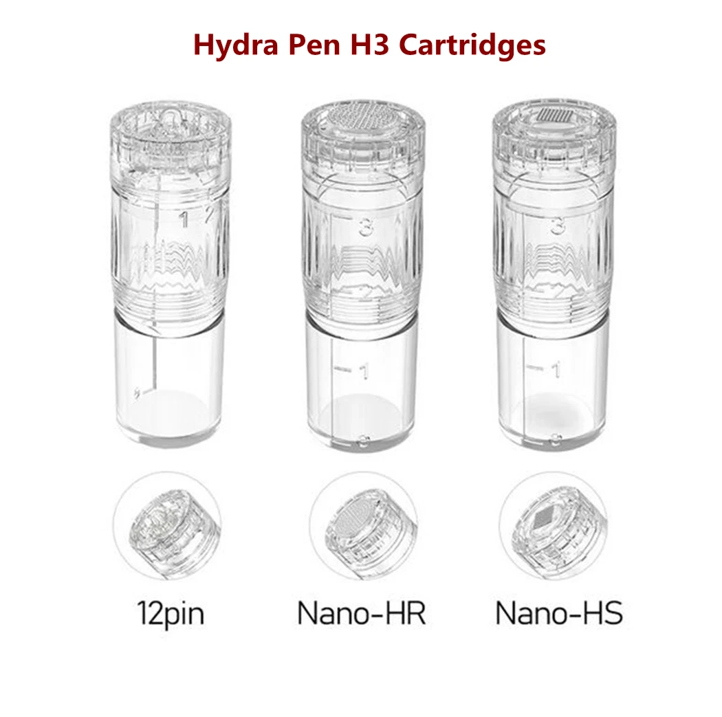 Spremnici s iglama Hydra Pen H3 12 kontaktima, stopice Nano-HR, Nano-HS za мезоигольной esencije, uvozni alat za njegu kože