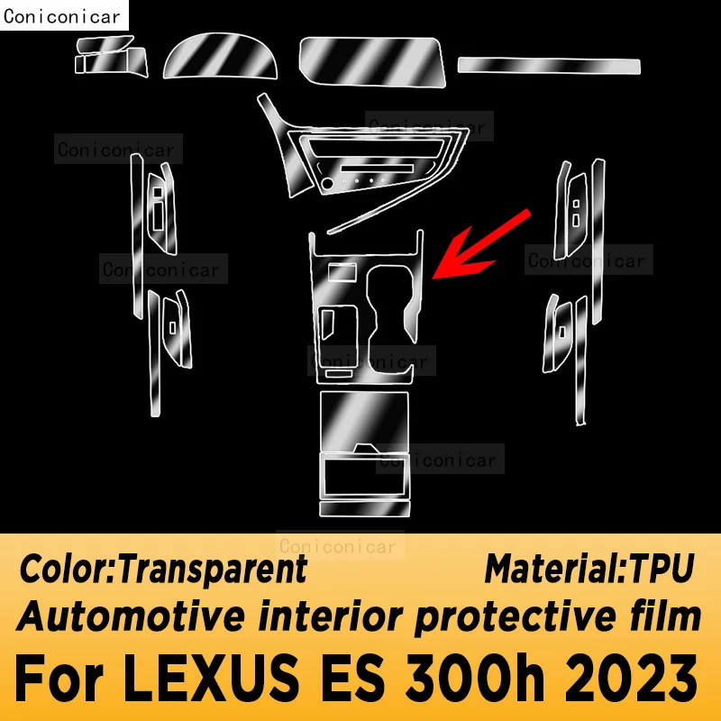 Za Lexus ES 300h 2021-2023 Kućište Mjenjača Navigacija Auto Unutarnji Ekran TPU Zaštitna Folija Poklopac Naljepnica Protiv Ogrebotina